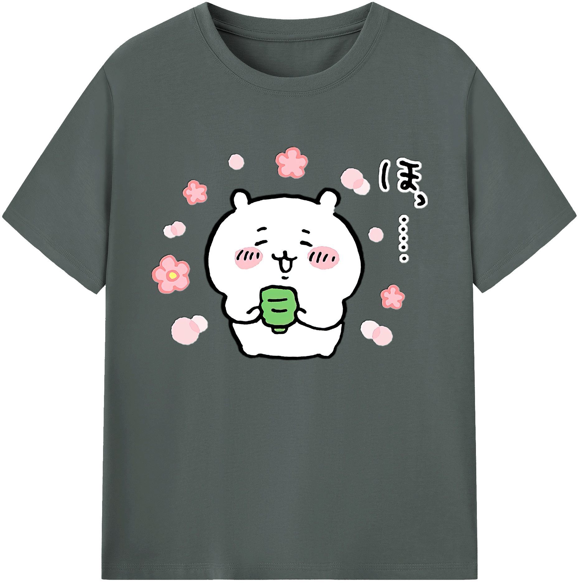 （画像用） ちいかわ ちいかわ Chii-kawa chiikawa 綿100％ メンズ半袖Tシャツ｜肌触りやわらか＆通気性